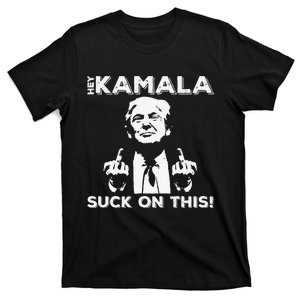 Hey Kamala Suck On This Funny Trump 2024 T-Shirt