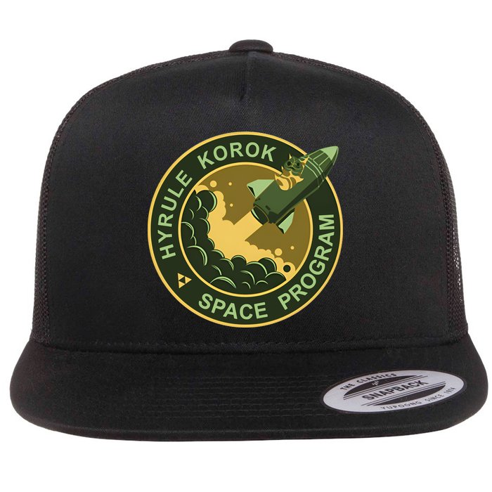 Hyrule Korok Space Program Breath Of The Wild Link The Legend Flora Of Hyrule Flat Bill Trucker Hat