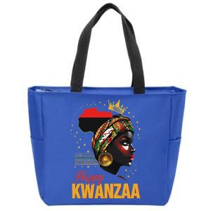 Happy Kwanzaa Seven Principles Of Kwanzaa Zip Tote Bag