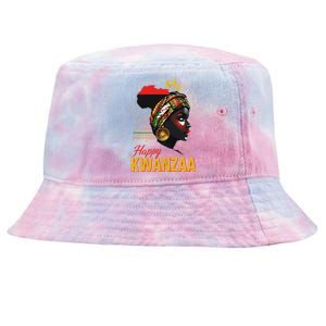 Happy Kwanzaa Seven Principles Of Kwanzaa Tie-Dyed Bucket Hat