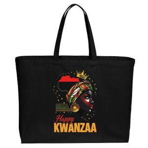 Happy Kwanzaa Seven Principles Of Kwanzaa Cotton Canvas Jumbo Tote