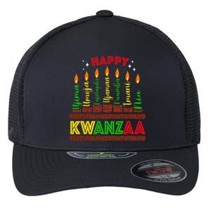 Happy Kwanzaa Seven Principles Of Kwanzaa Flexfit Unipanel Trucker Cap