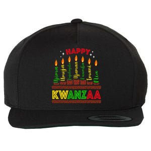 Happy Kwanzaa Seven Principles Of Kwanzaa Wool Snapback Cap