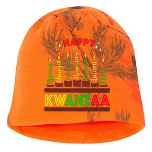 Happy Kwanzaa Seven Principles Of Kwanzaa Kati - Camo Knit Beanie