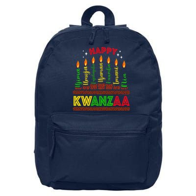 Happy Kwanzaa Seven Principles Of Kwanzaa 16 in Basic Backpack