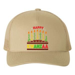 Happy Kwanzaa Seven Principles Of Kwanzaa Yupoong Adult 5-Panel Trucker Hat