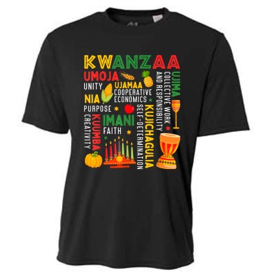 Happy Kwanzaa Seven Principles Of Kwanzaa Cooling Performance Crew T-Shirt