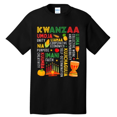 Happy Kwanzaa Seven Principles Of Kwanzaa Tall T-Shirt