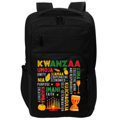 Happy Kwanzaa Seven Principles Of Kwanzaa Impact Tech Backpack