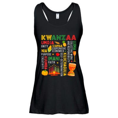 Happy Kwanzaa Seven Principles Of Kwanzaa Ladies Essential Flowy Tank