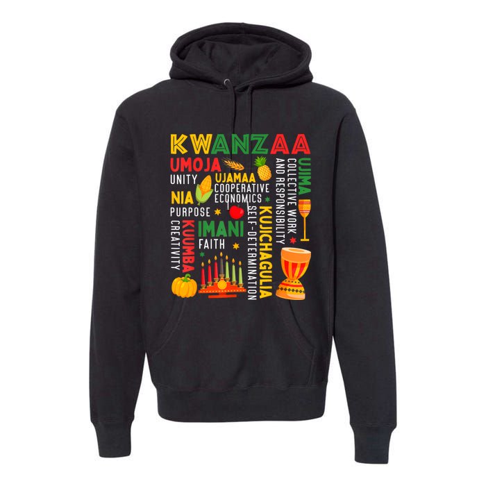 Happy Kwanzaa Seven Principles Of Kwanzaa Premium Hoodie