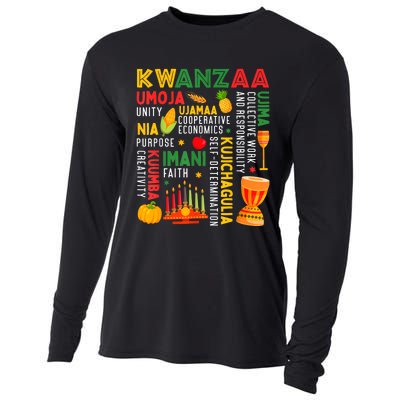 Happy Kwanzaa Seven Principles Of Kwanzaa Cooling Performance Long Sleeve Crew