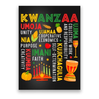 Happy Kwanzaa Seven Principles Of Kwanzaa Poster