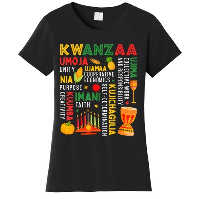 Happy Kwanzaa Seven Principles Of Kwanzaa Women's T-Shirt