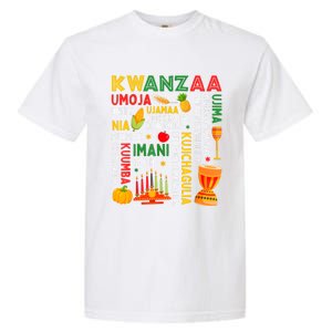 Happy Kwanzaa Seven Principles Of Kwanzaa Garment-Dyed Heavyweight T-Shirt