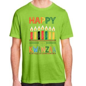 Happy Kwanzaa Seven Principles Of Kwanzaa Adult ChromaSoft Performance T-Shirt