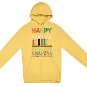 Happy Kwanzaa Seven Principles Of Kwanzaa Premium Pullover Hoodie