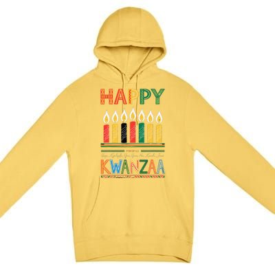 Happy Kwanzaa Seven Principles Of Kwanzaa Premium Pullover Hoodie