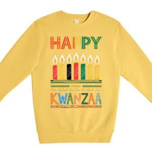 Happy Kwanzaa Seven Principles Of Kwanzaa Premium Crewneck Sweatshirt