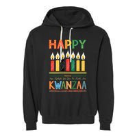 Happy Kwanzaa Seven Principles Of Kwanzaa Garment-Dyed Fleece Hoodie