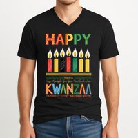 Happy Kwanzaa Seven Principles Of Kwanzaa V-Neck T-Shirt