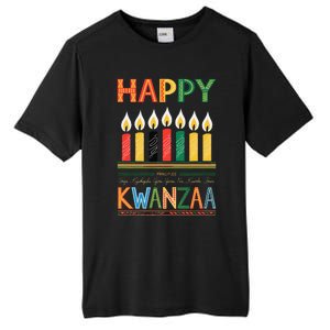 Happy Kwanzaa Seven Principles Of Kwanzaa Tall Fusion ChromaSoft Performance T-Shirt