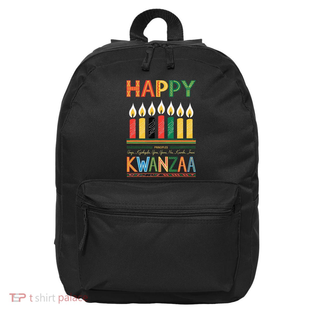 Happy Kwanzaa Seven Principles Of Kwanzaa 16 in Basic Backpack