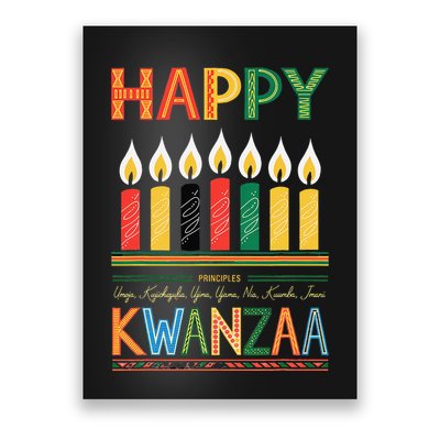Happy Kwanzaa Seven Principles Of Kwanzaa Poster