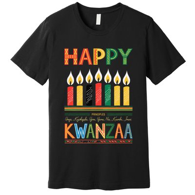Happy Kwanzaa Seven Principles Of Kwanzaa Premium T-Shirt