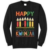 Happy Kwanzaa Seven Principles Of Kwanzaa Tall Sweatshirt