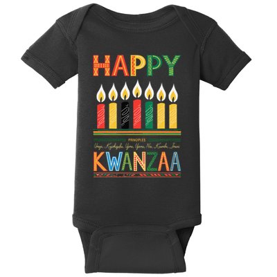 Happy Kwanzaa Seven Principles Of Kwanzaa Baby Bodysuit