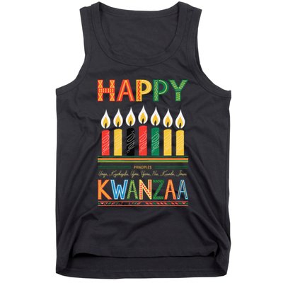 Happy Kwanzaa Seven Principles Of Kwanzaa Tank Top