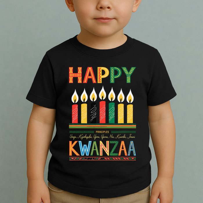 Happy Kwanzaa Seven Principles Of Kwanzaa Toddler T-Shirt
