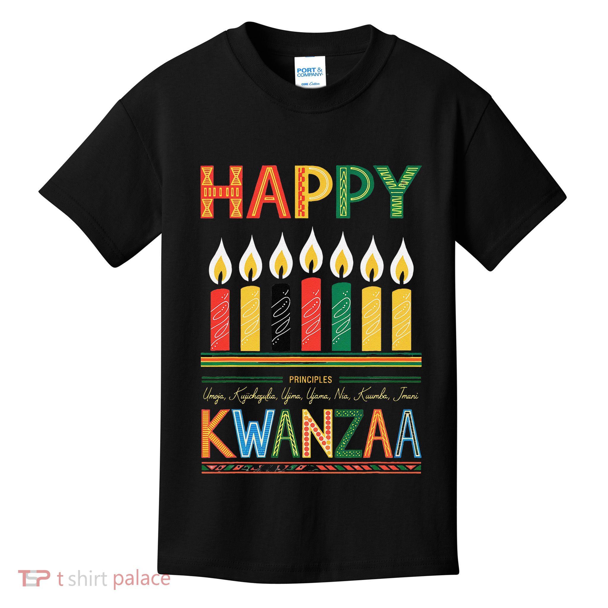 Happy Kwanzaa Seven Principles Of Kwanzaa Kids T-Shirt