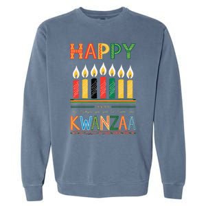 Happy Kwanzaa Seven Principles Of Kwanzaa Garment-Dyed Sweatshirt