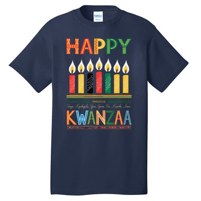 Happy Kwanzaa Seven Principles Of Kwanzaa Tall T-Shirt