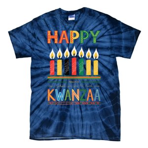 Happy Kwanzaa Seven Principles Of Kwanzaa Tie-Dye T-Shirt