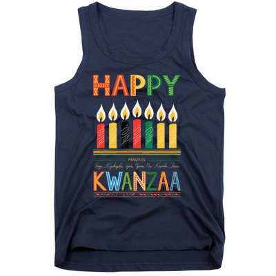 Happy Kwanzaa Seven Principles Of Kwanzaa Tank Top