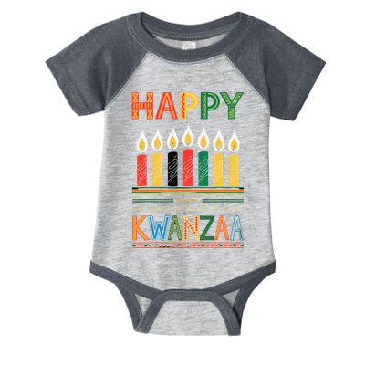 Happy Kwanzaa Seven Principles Of Kwanzaa Infant Baby Jersey Bodysuit