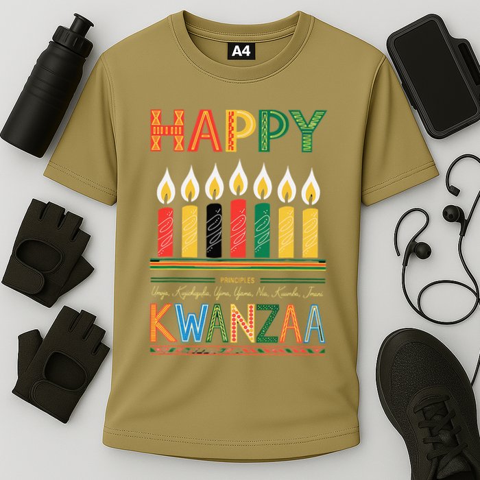 Happy Kwanzaa Seven Principles Of Kwanzaa Performance Shirt