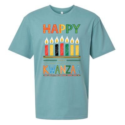 Happy Kwanzaa Seven Principles Of Kwanzaa Sueded Cloud Jersey T-Shirt