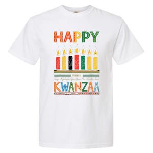 Happy Kwanzaa Seven Principles Of Kwanzaa Garment-Dyed Heavyweight T-Shirt