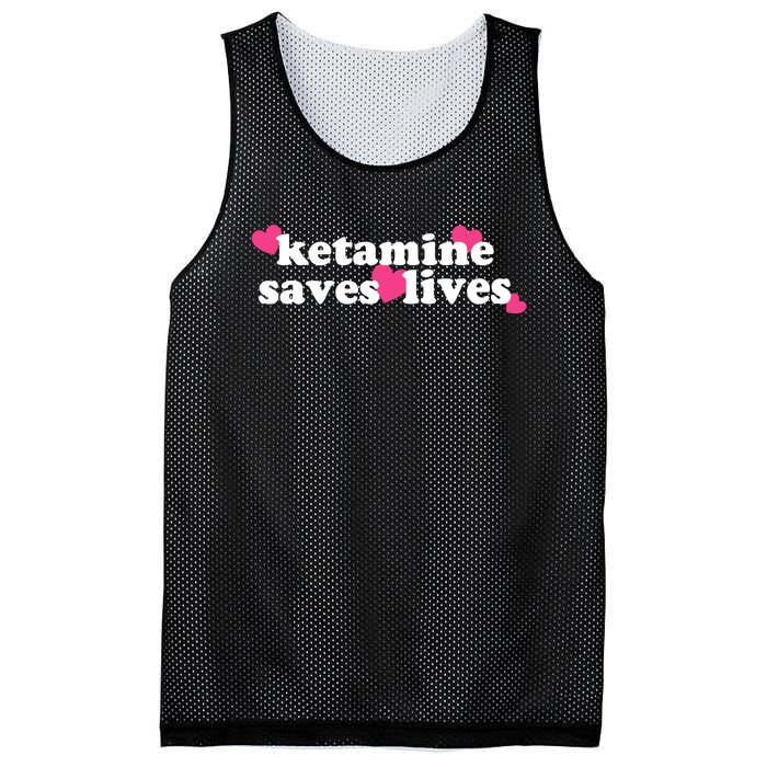 Hazel Ketamine Saves Lives Mesh Reversible Basketball Jersey Tank