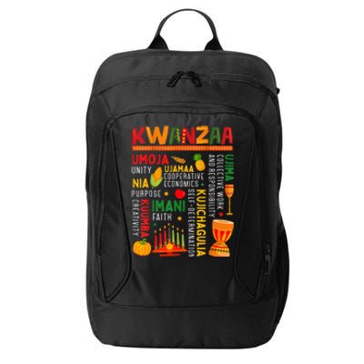 Happy Kwanzaa Seven Principles Of Kwanzaa City Backpack