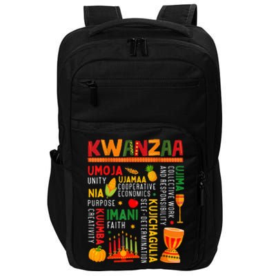 Happy Kwanzaa Seven Principles Of Kwanzaa Impact Tech Backpack