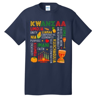 Happy Kwanzaa Seven Principles Of Kwanzaa Tall T-Shirt