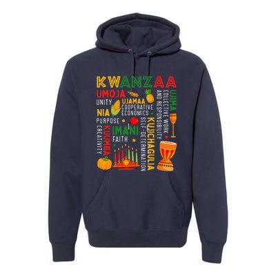 Happy Kwanzaa Seven Principles Of Kwanzaa Premium Hoodie