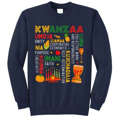 Happy Kwanzaa Seven Principles Of Kwanzaa Tall Sweatshirt