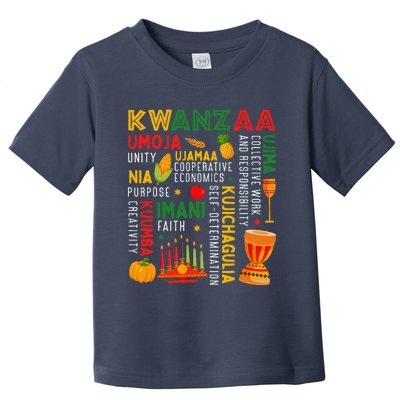 Happy Kwanzaa Seven Principles Of Kwanzaa Toddler T-Shirt