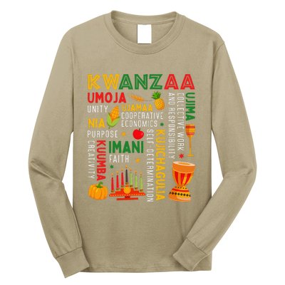 Happy Kwanzaa Seven Principles Of Kwanzaa Long Sleeve Shirt